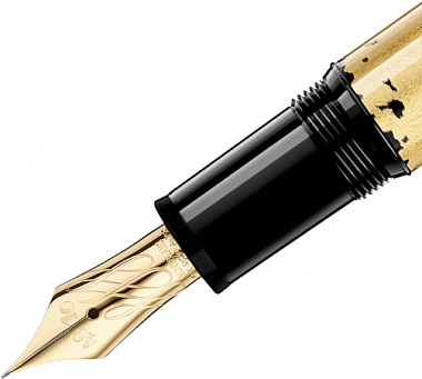 Перьевая ручка Montblanc с гибким пером Meisterstuck Solitaire Gold Leaf 119700