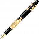 Перьевая ручка Montblanc с гибким пером Meisterstuck Solitaire Gold Leaf 119700
