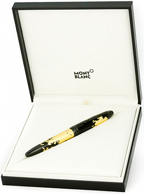 Ручка роллер Montblanc Meisterstuck Solitaire Gold Leaf 119689